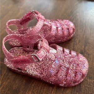 Glittery Pink Kids Sandals